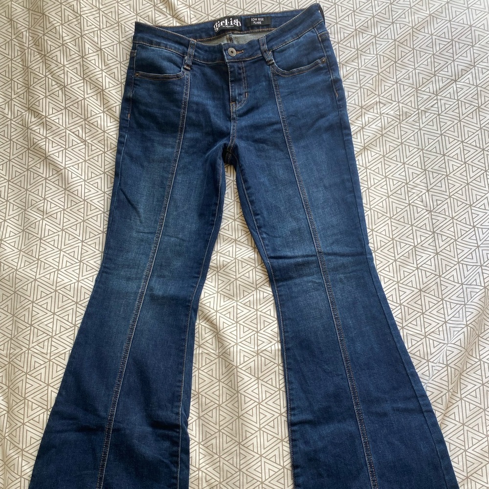 Low Rise Flared Jeans